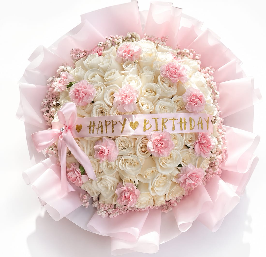 Blush Birthday Luxe Bouquet