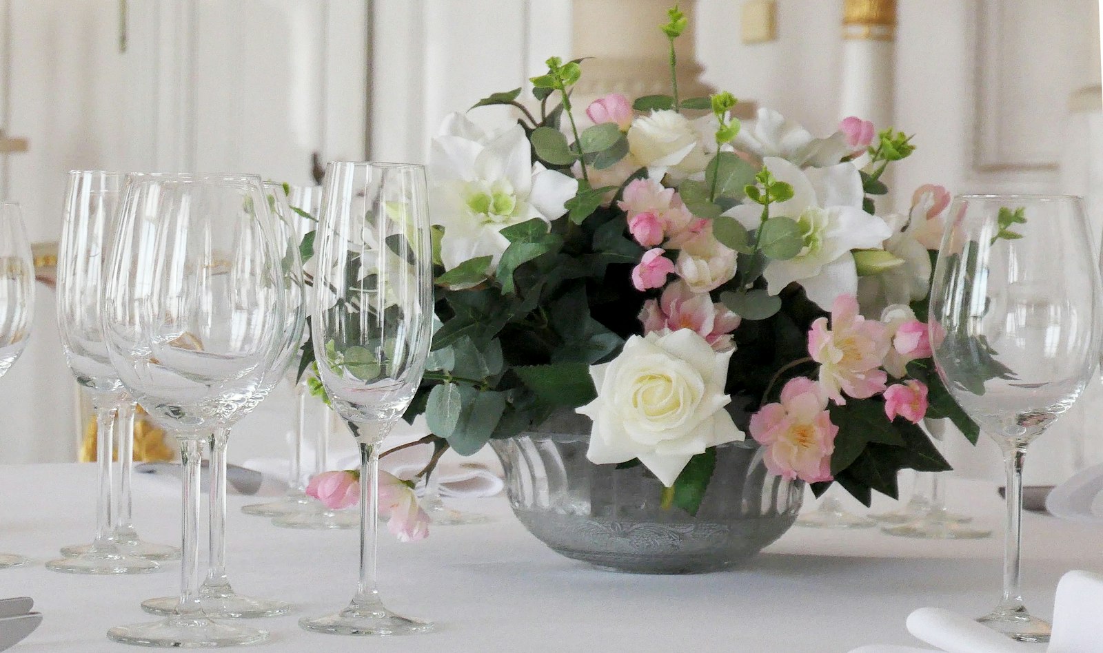 Wedding table centrepiece